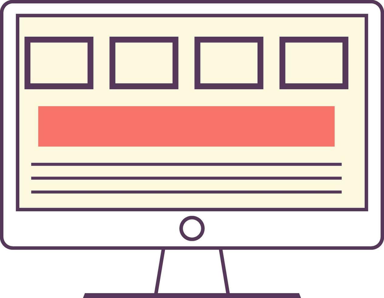 Responsive web design sign or symbol. vector