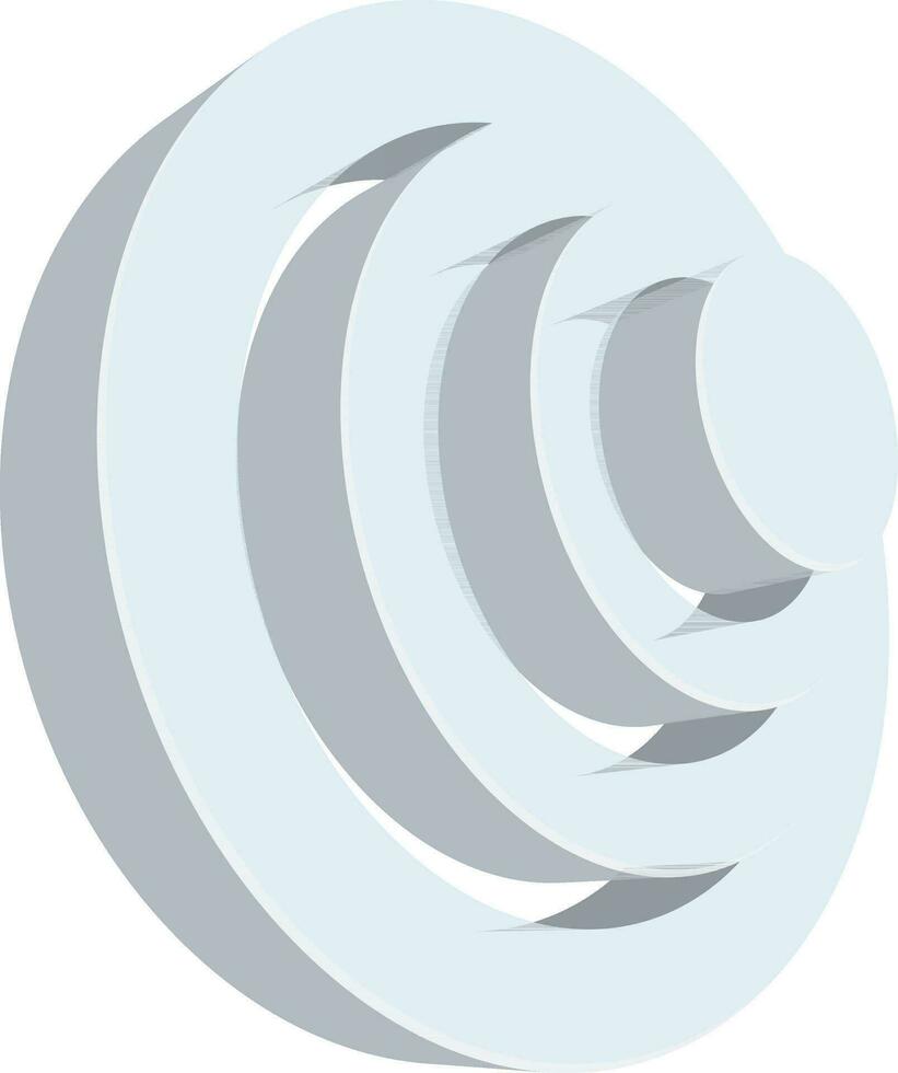 3D circular infographic element for Business. vector
