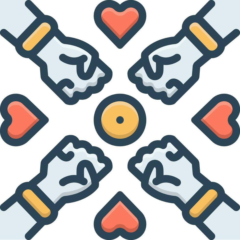 color icon for inclusion vector