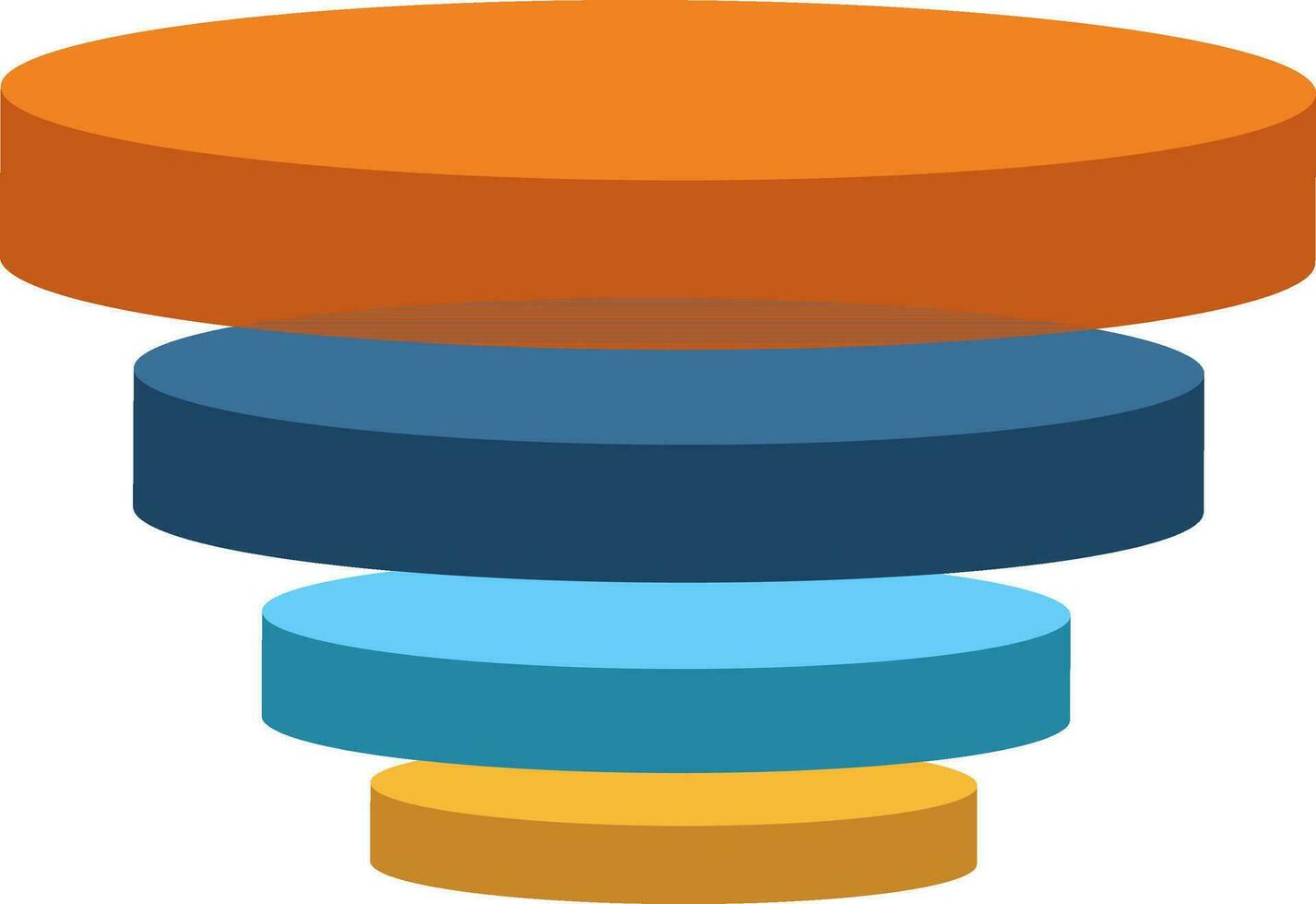 3D colorful circles infographic element for Business. vector