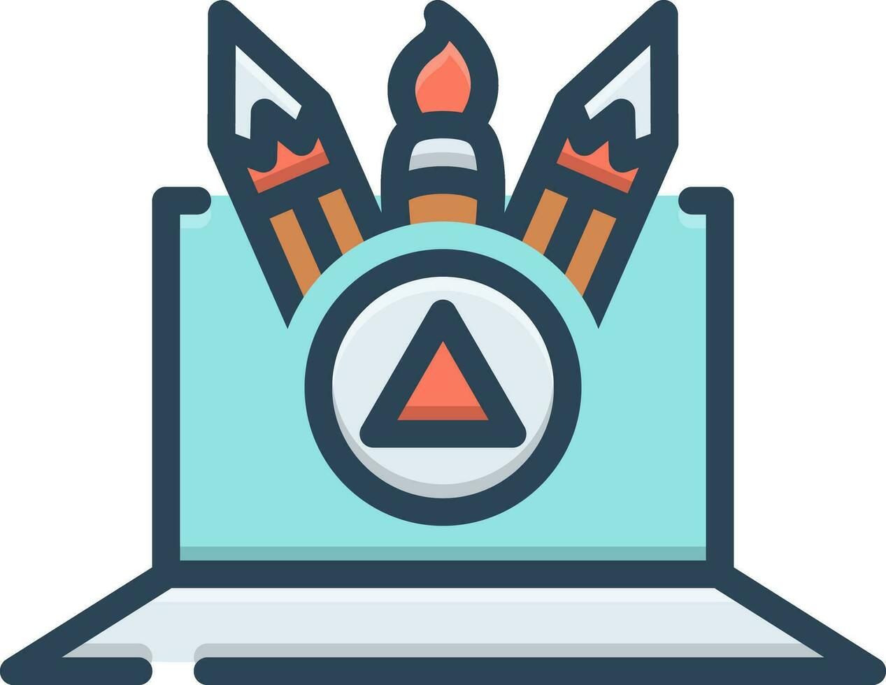 color icon for graphics vector