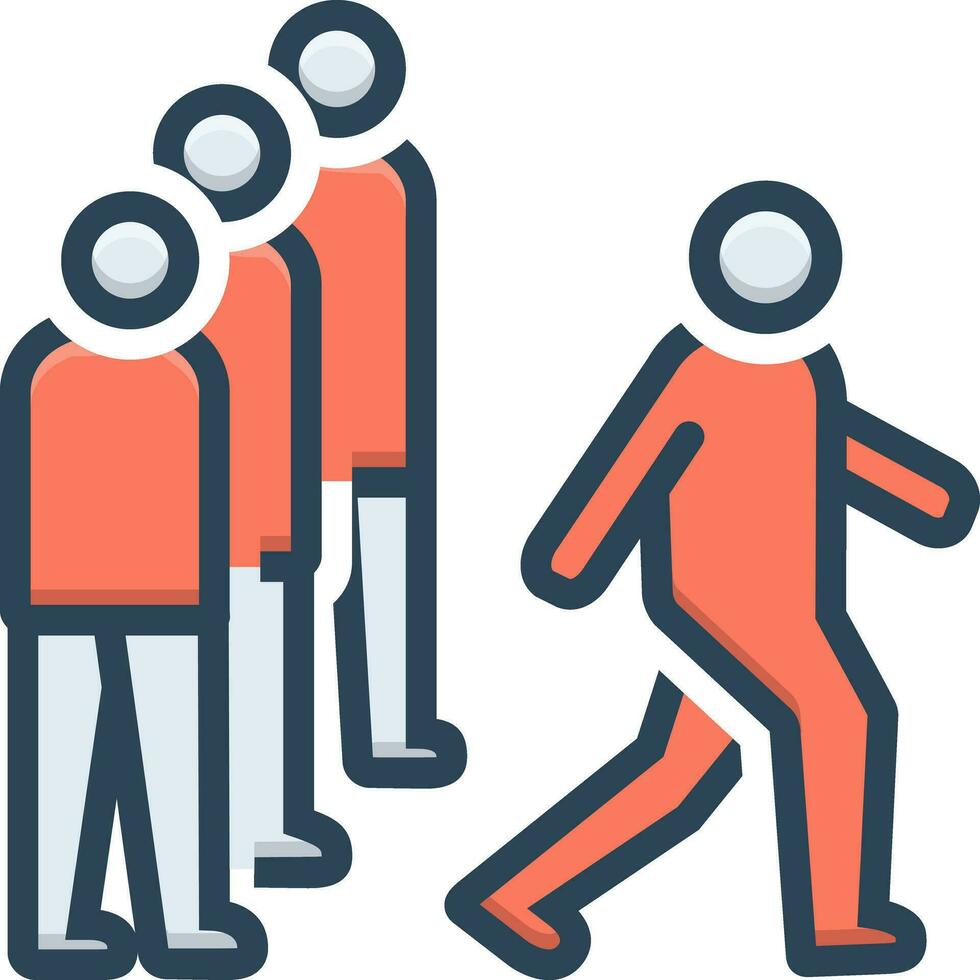 color icon for competitiveness vector