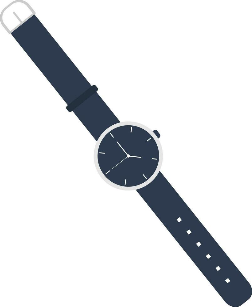 Flat illustration of wrist watch. vector