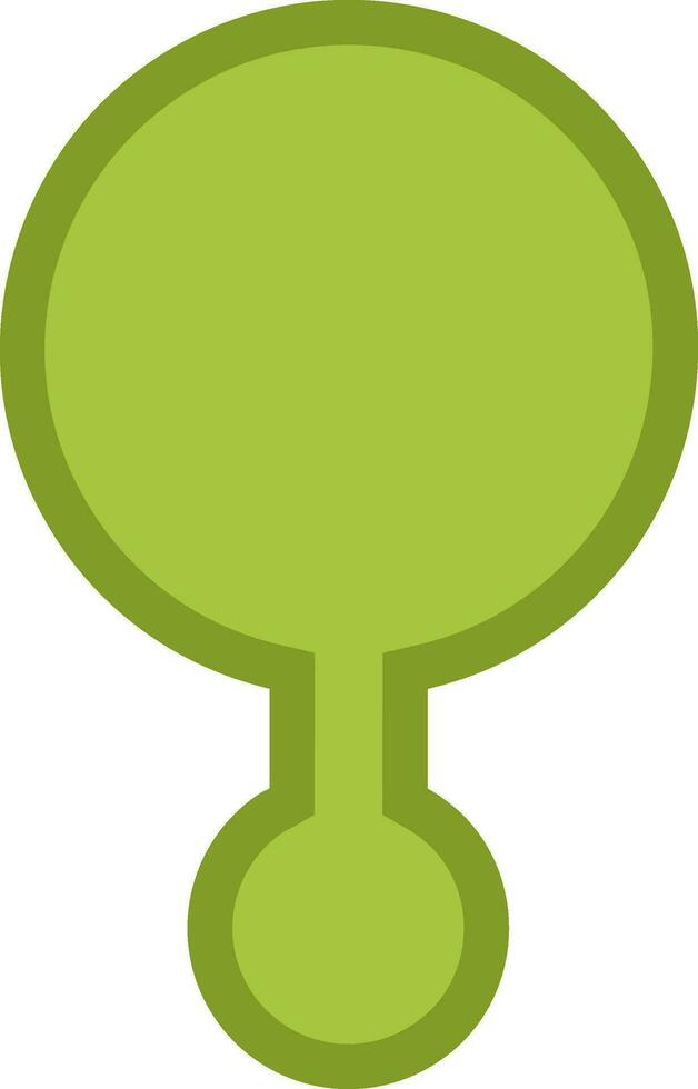 Flat illustration of green element. vector