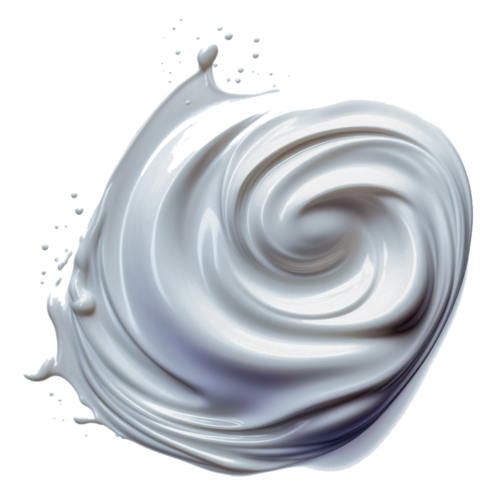 Liquid Cream png image Generative Ai