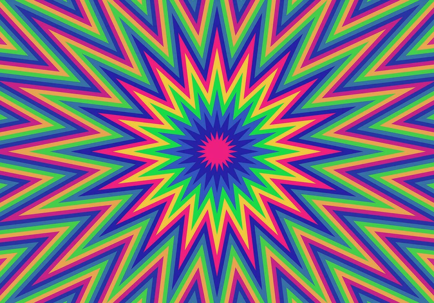 resumen psicodélico antecedentes. Estallar movimiento trippy modelo. arco iris maravilloso hippie antecedentes. vector ilustración