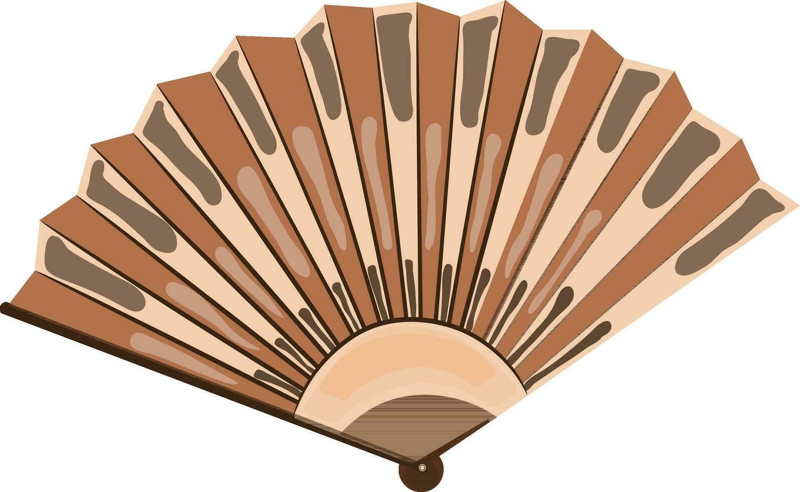 Illustration of a chinese fan. vector
