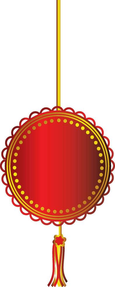 Hanging Kandil in circular shape vector