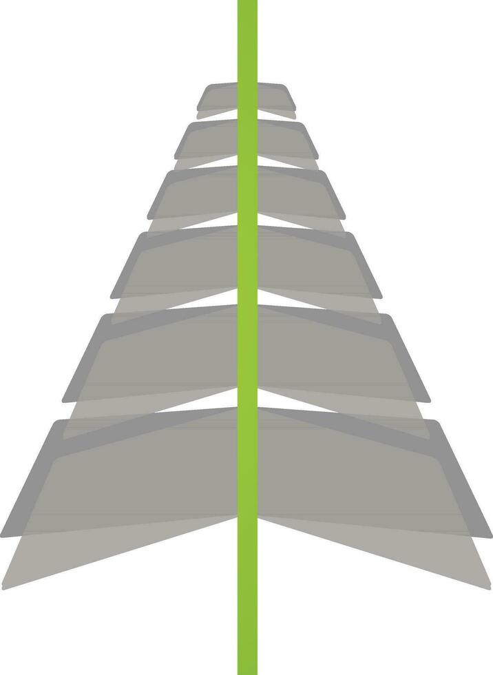 Creative Christmas tree icon. vector