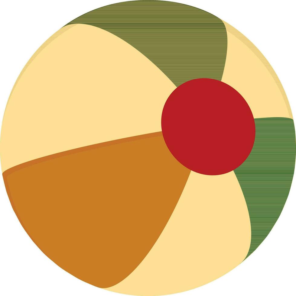 Colorful beach ball icon. vector