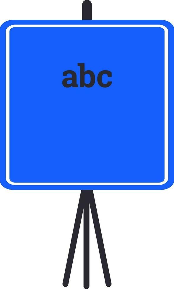 Blue chalkboard with alphabets. vector