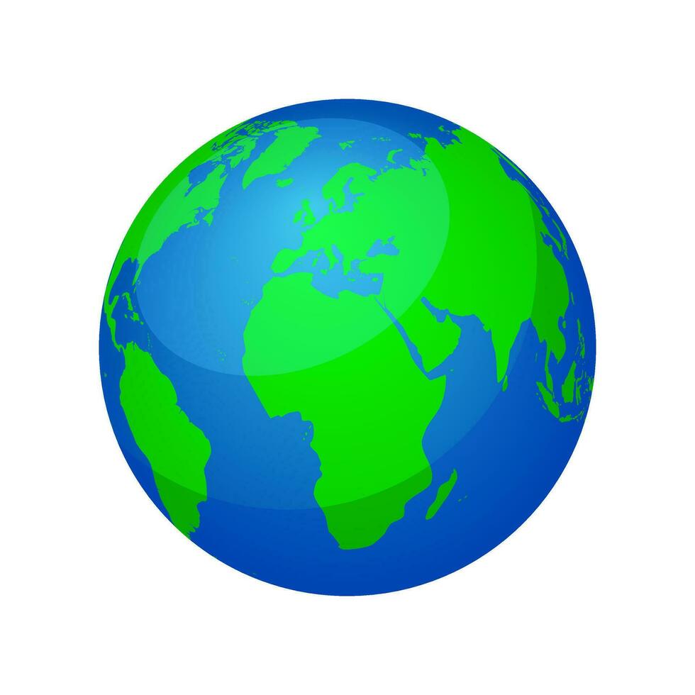 Illustration of a earth globe. vector