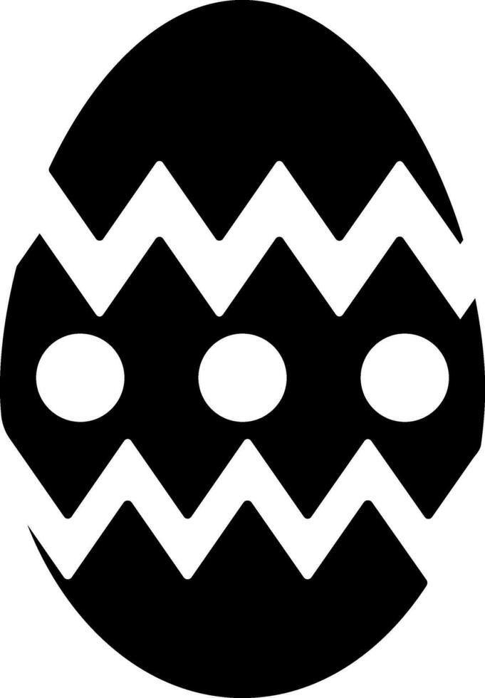 Vector Easter Egg sign or symbol.