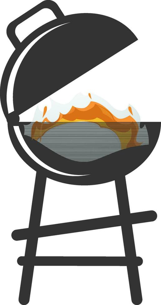 Icon of a barbecue grill. vector