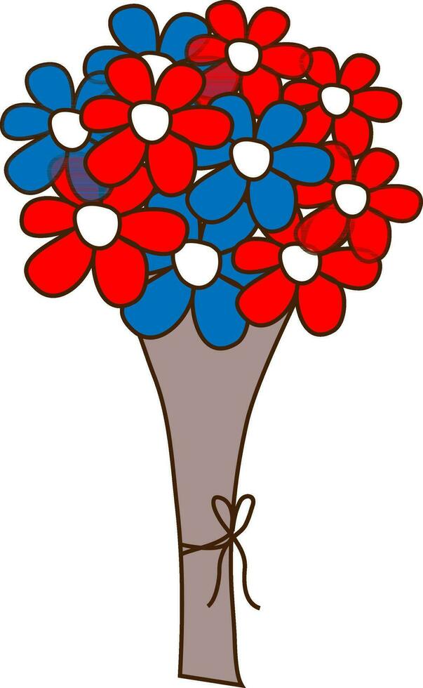 Isolated icon of a bouquet. vector
