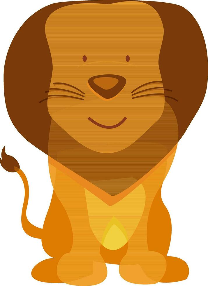 Cartoon character of a lion. vector