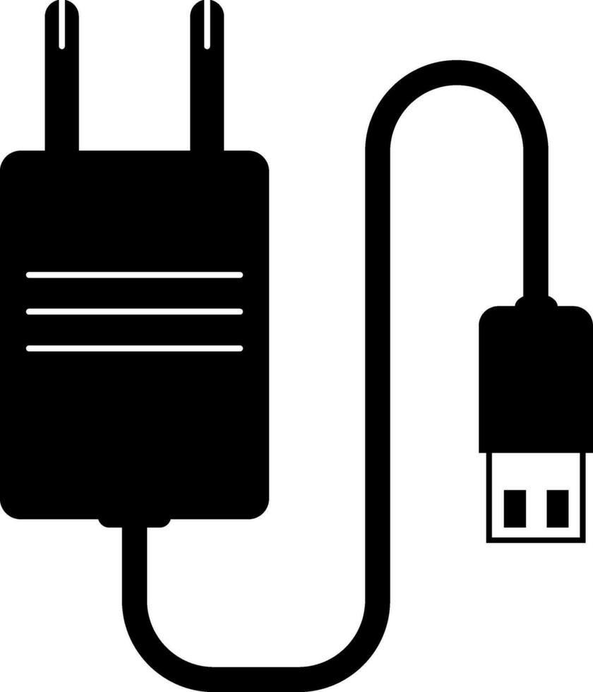 Plug on white background. vector