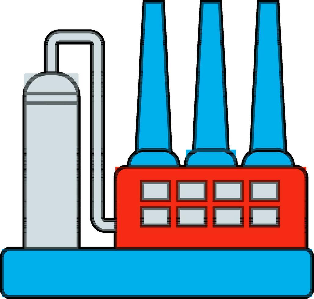 Isolated illustration of industrial icon. vector