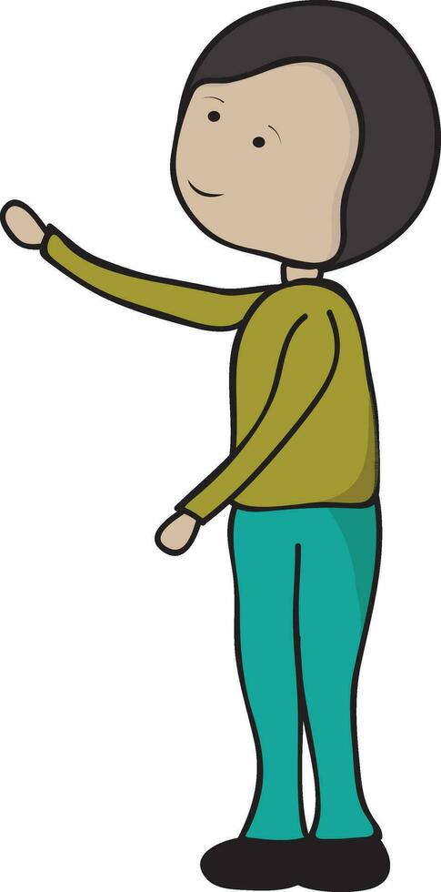 Cartoon character of a boy. vector
