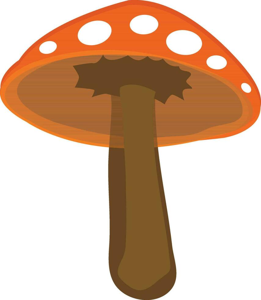 Illustration of colorful mushroom icon. vector