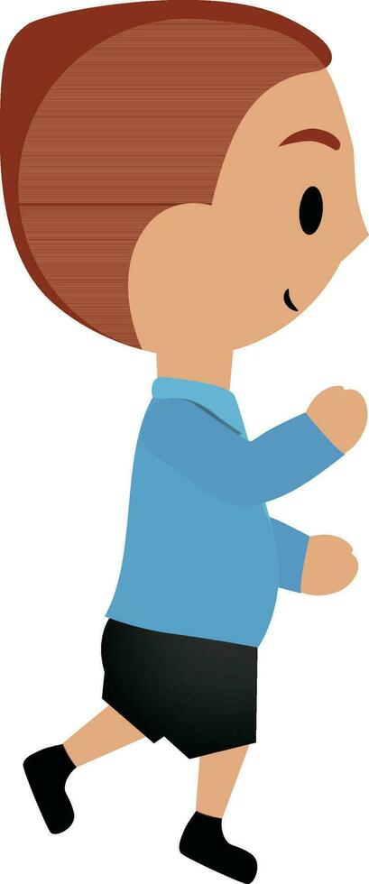 Cartoon character of a cute little boy. vector