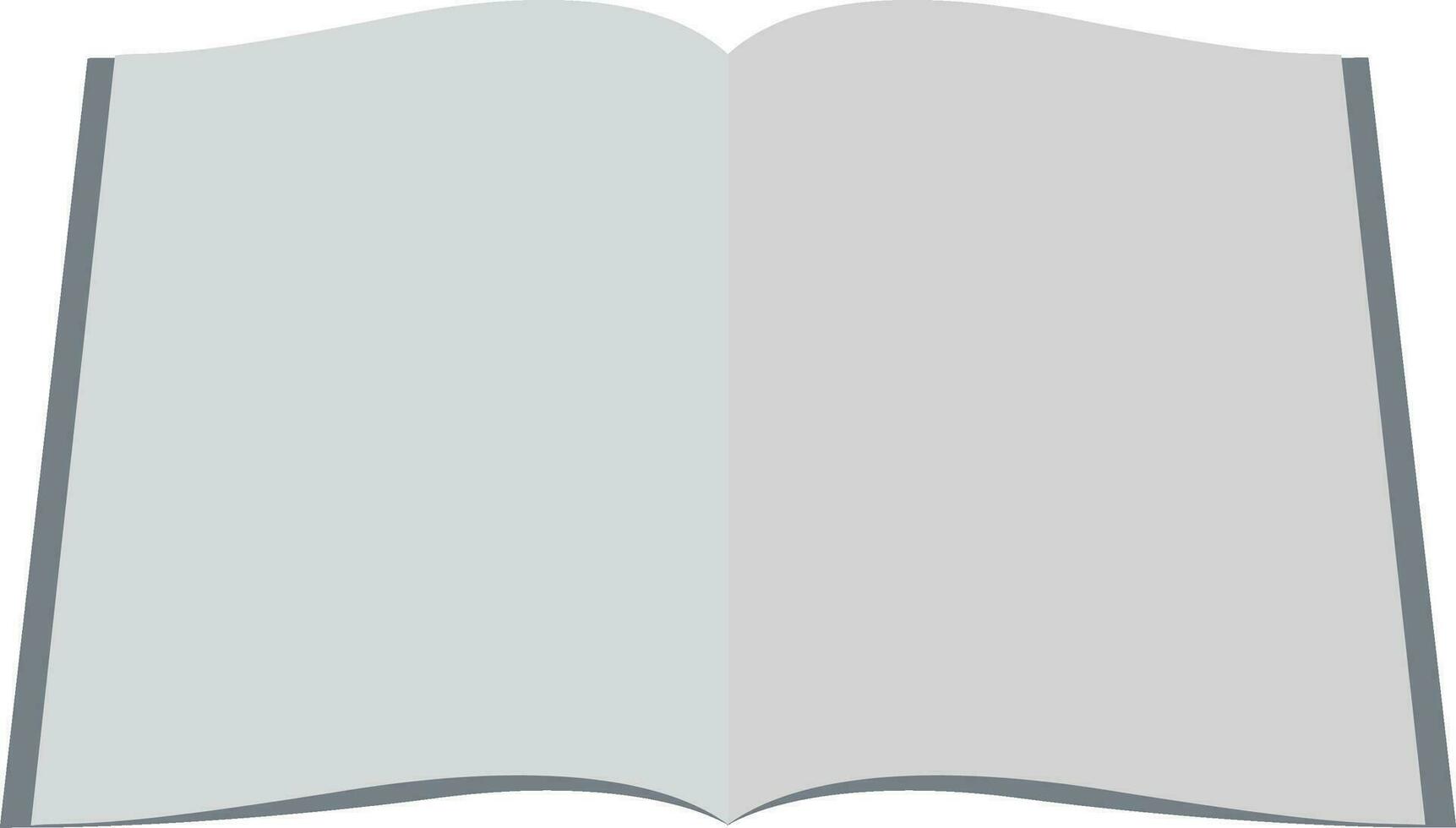 plano estilo ilustración de abierto libro icono. vector