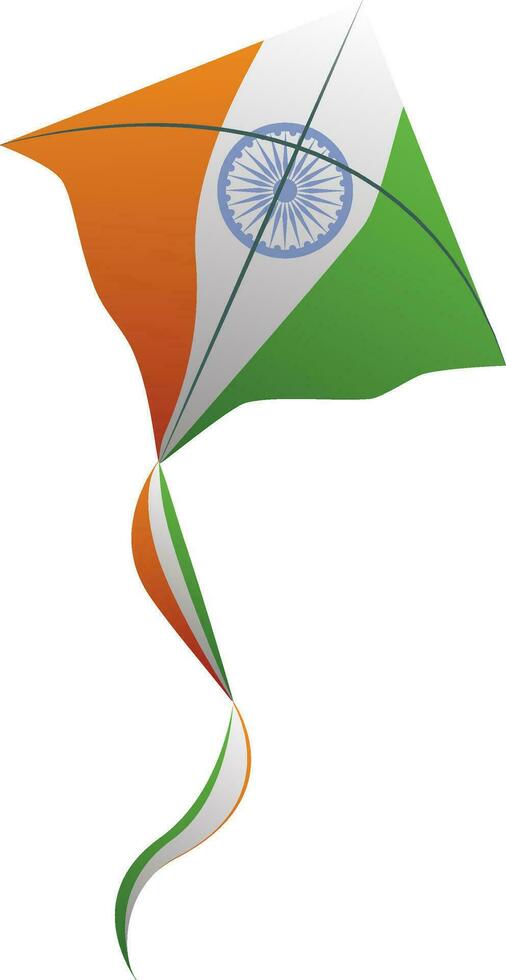 volador cometa en nacional bandera colores. vector