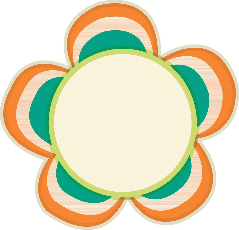 Vector illustration of flap flower.