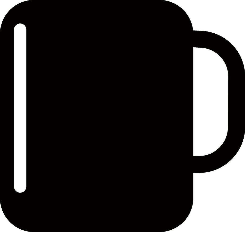 plano ilustración de un taza. vector