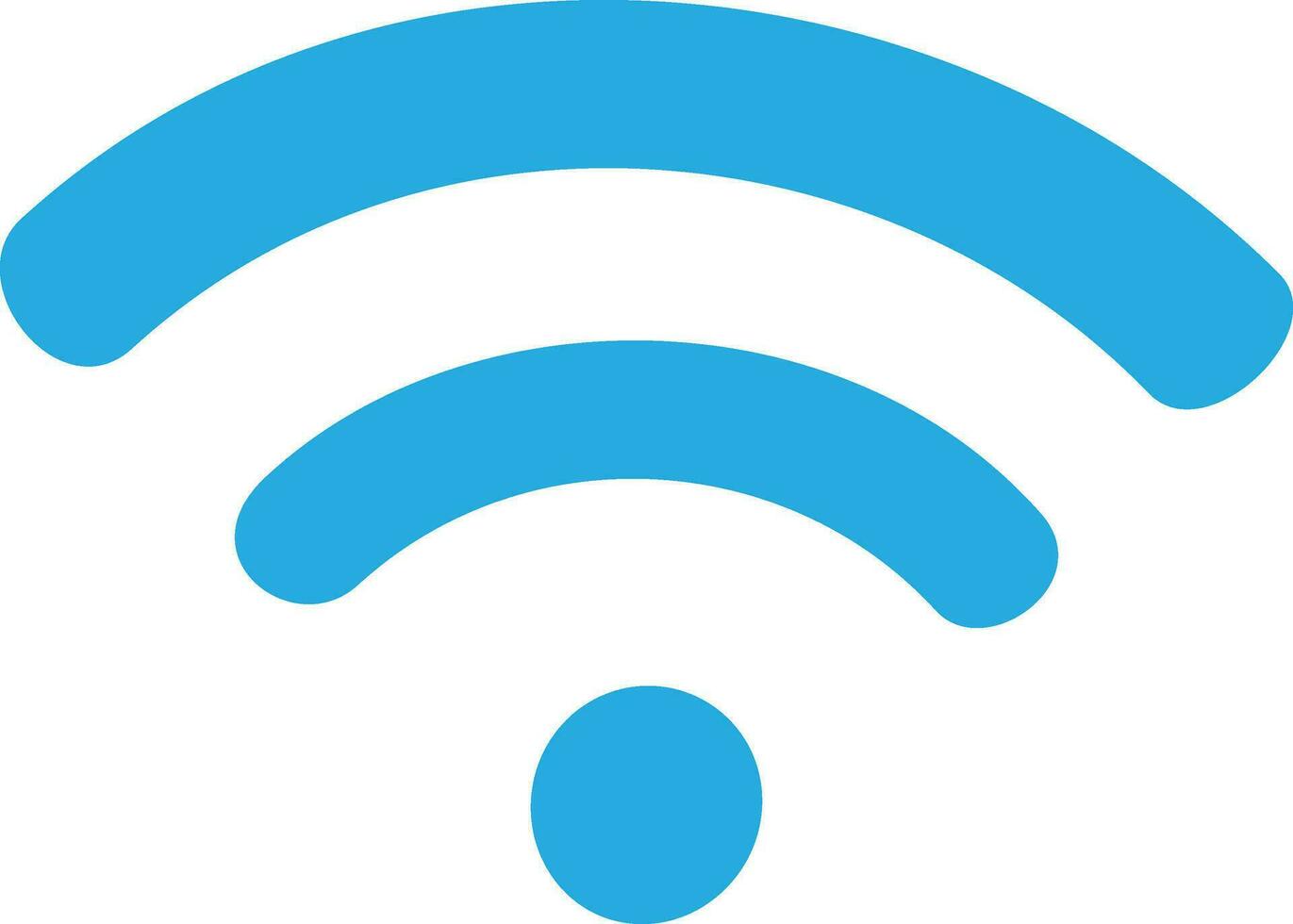 Blue Wi-Fi network icon. vector