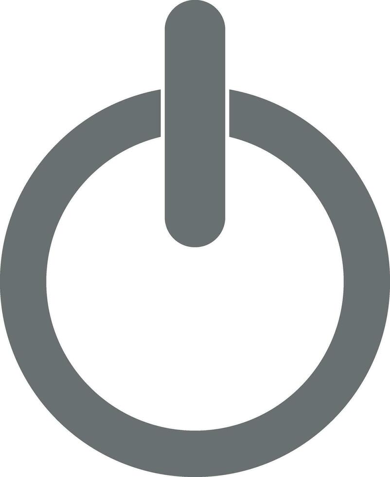 Illustration of power button icon. vector