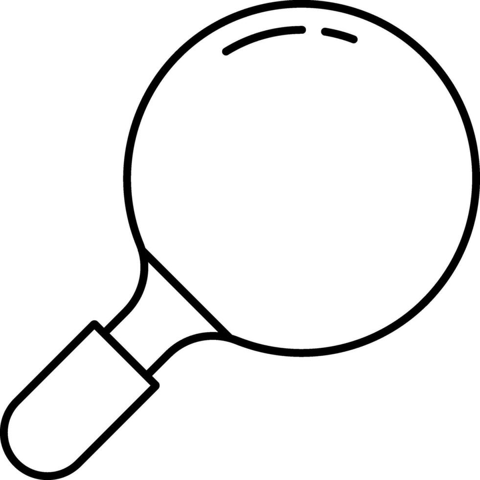 Table Tennis or Ping Pong Racket. vector