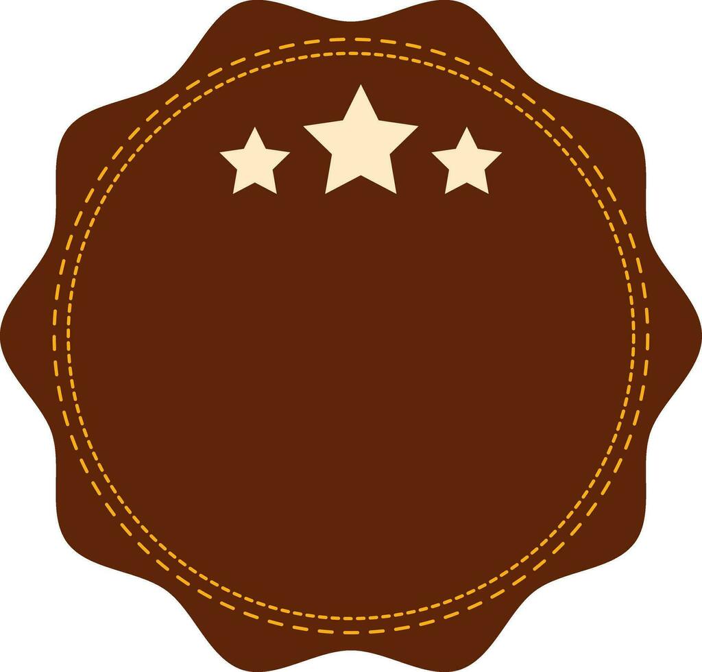 Illustration of a sticker, tag or label. vector