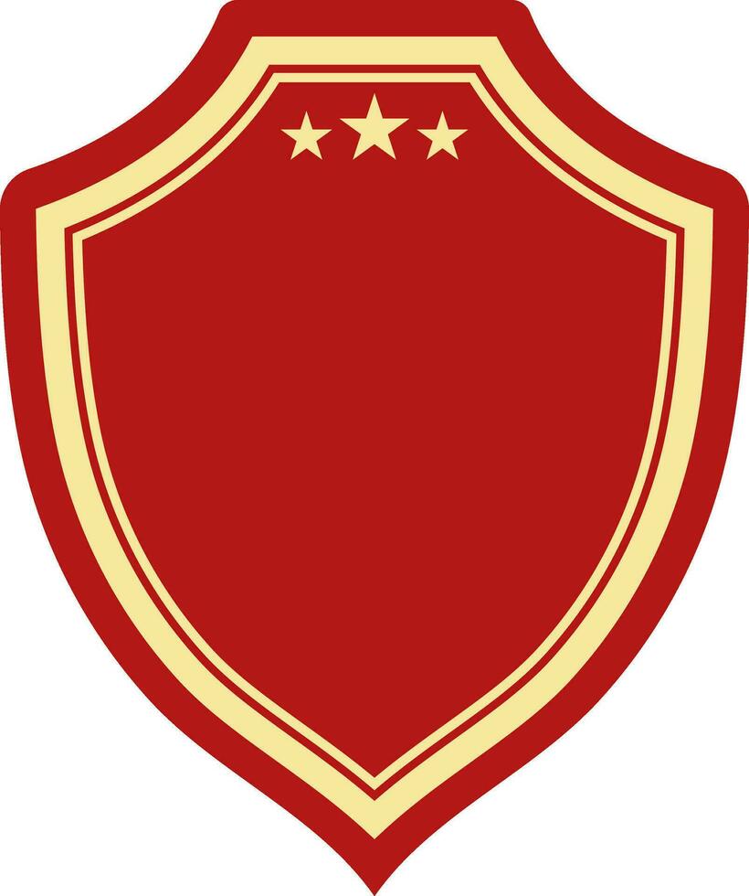 Flat illustration of shield. vector