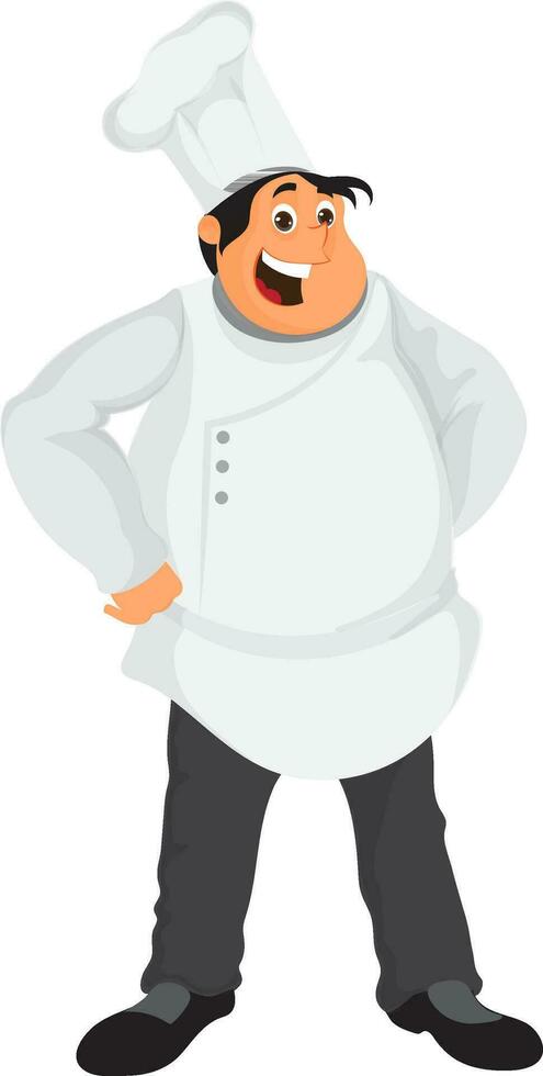 dibujos animados personaje de cocinero. vector