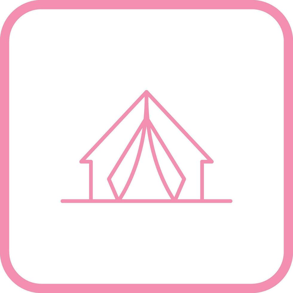 icono de vector de campamento