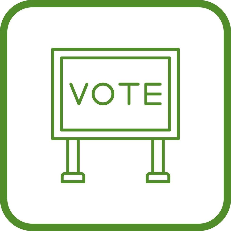 Billboard Vector Icon