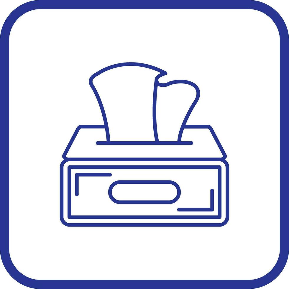 Tissue Box Vector Icon