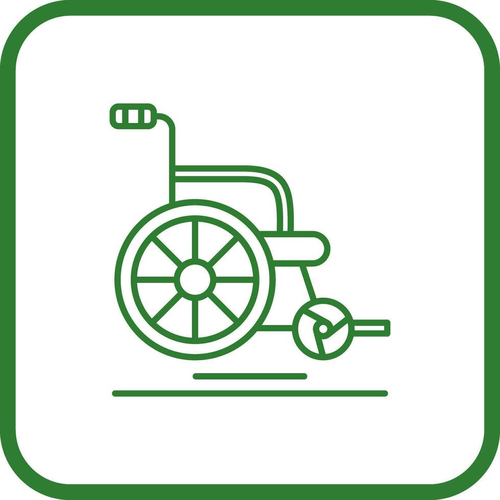 Wheel Chair Vector Icon