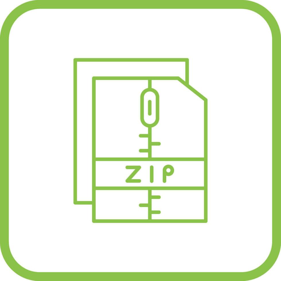 Zip File Vector Icon