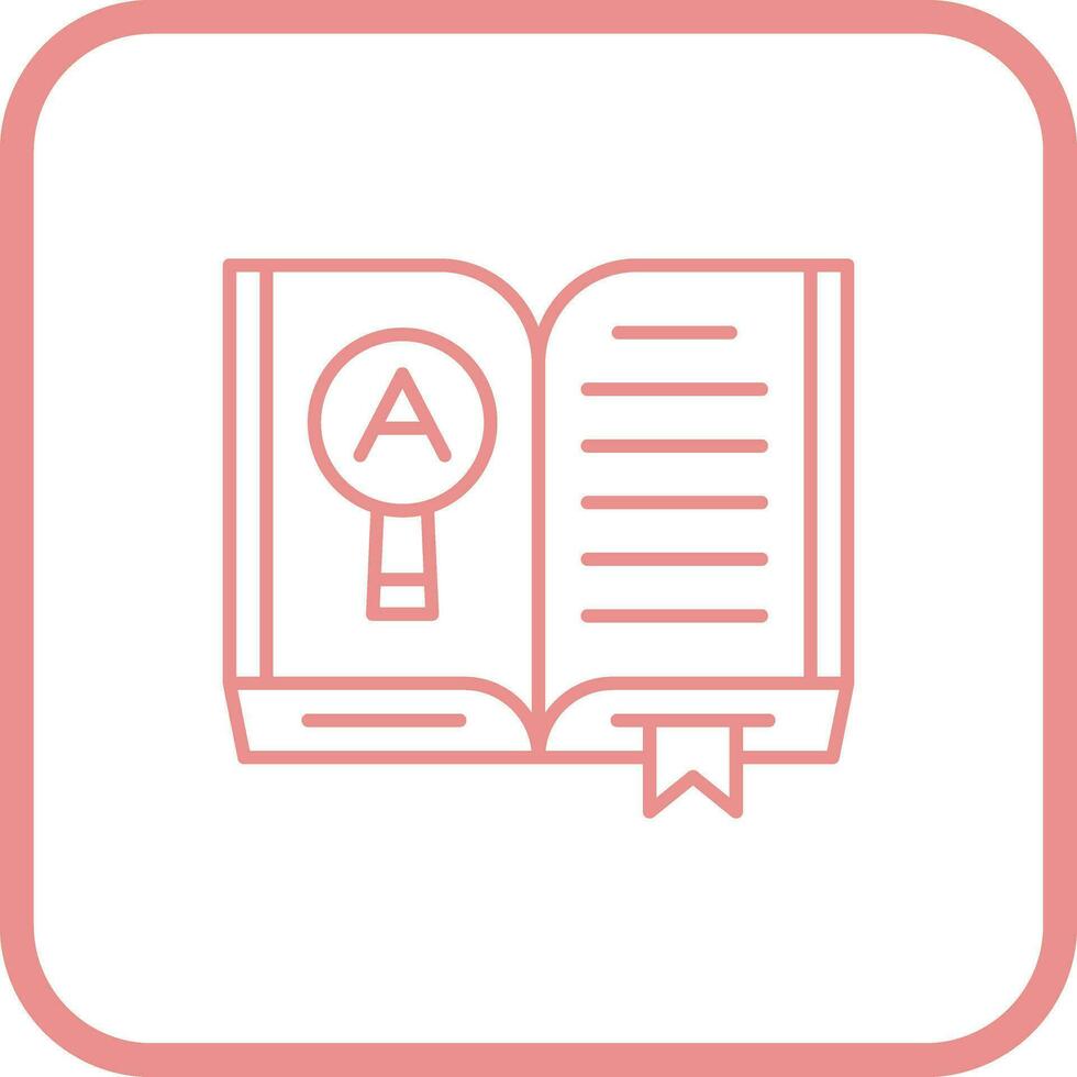 icono de vector de libro abierto