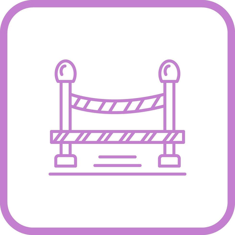 Do Not Cross Line Vector Icon