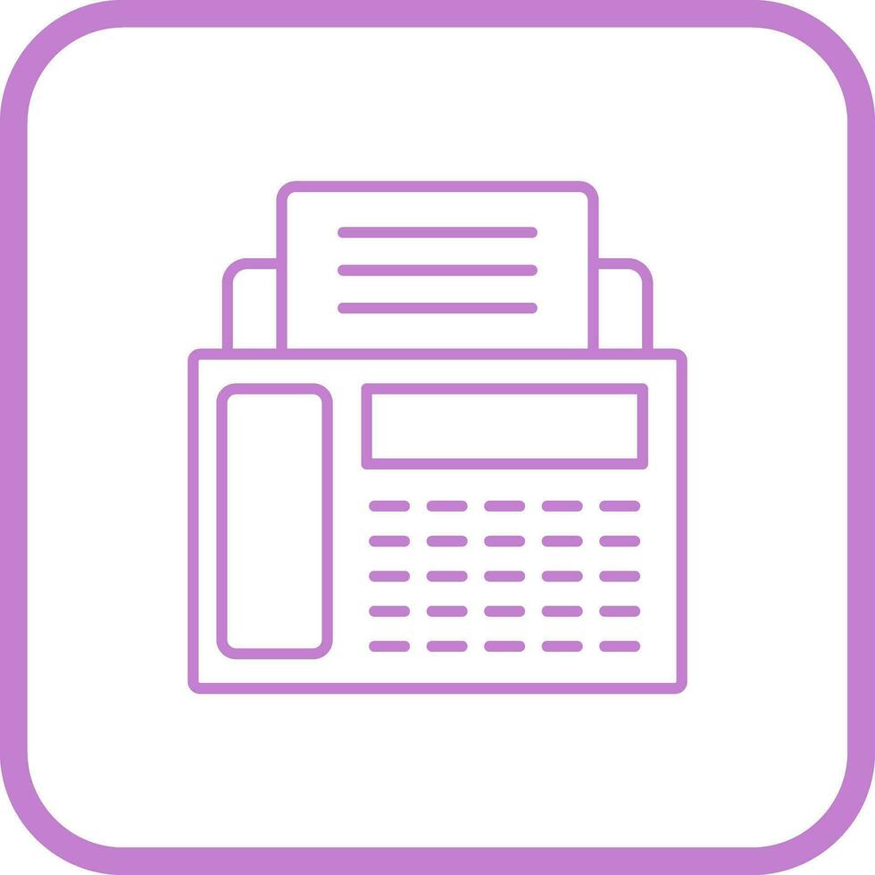 Fax Machine Vector Icon