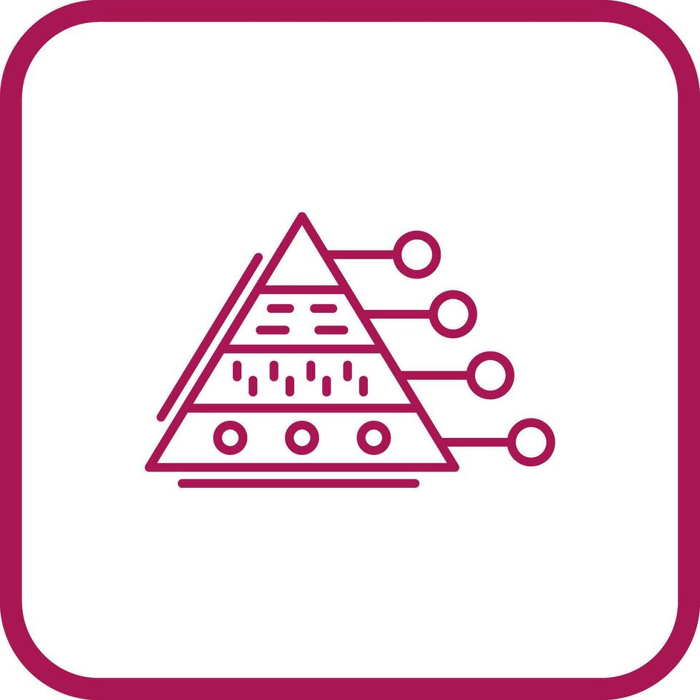 Pyramid Graph Vector Icon