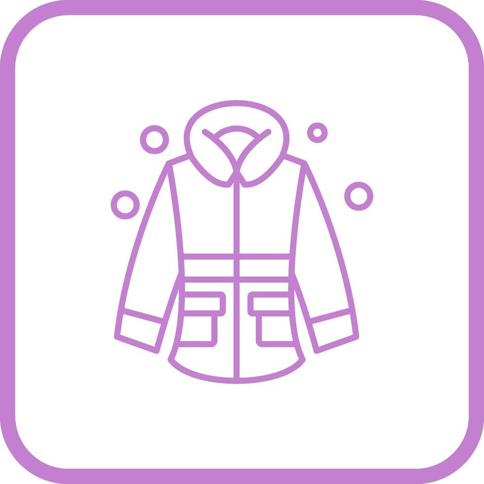 Winter Jacket Vector Icon