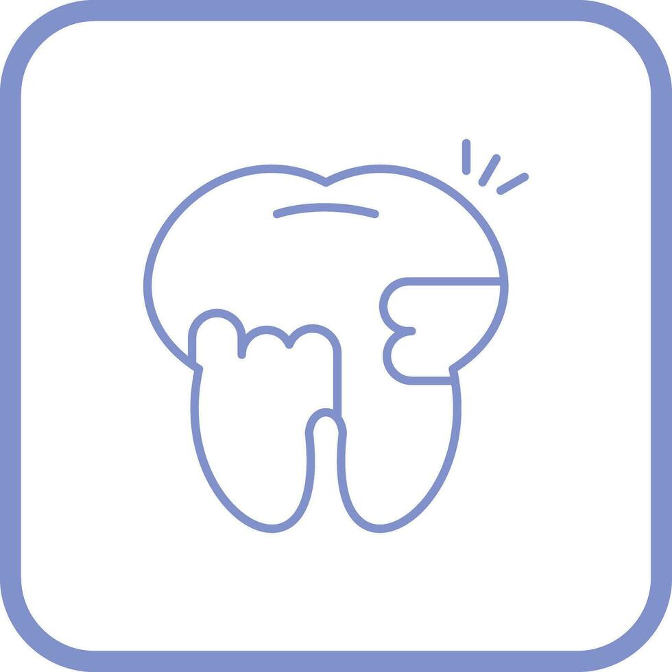 Toothache And Plaque Vector Icon