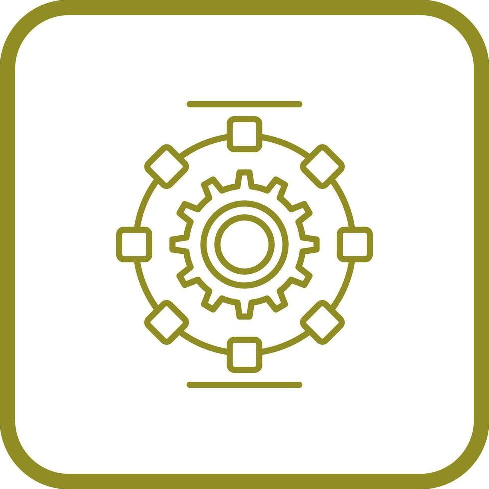 Automated Process Vector Icon