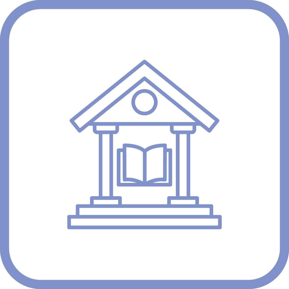 icono de vector de biblioteca