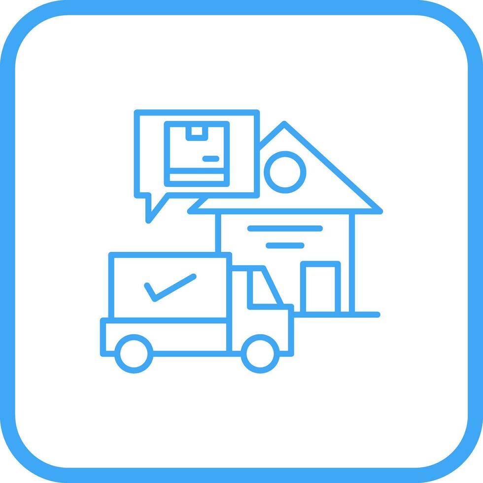 Package Receiving Vector Icon