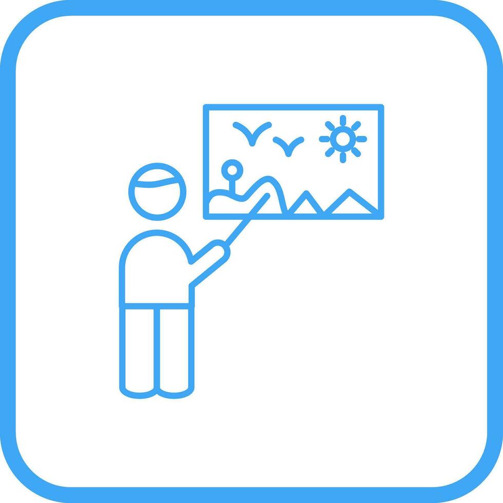 Art Museum Guide Vector Icon